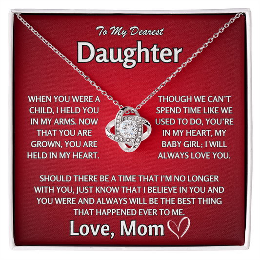 To My Dearest Daughter - Love Knot Gift Set - TJ112V2