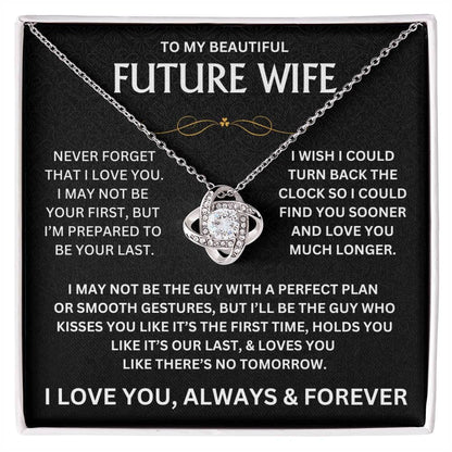 To My Beautiful Future Wife - Love Knot Gift Set - TJ139 - V3 - Personalized
