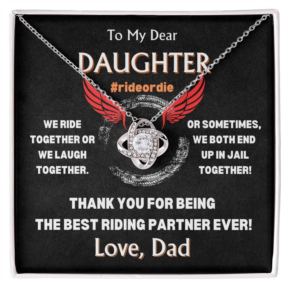 To My Dear Daughter - Love Knot Gift Set - TJ103