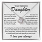 To My Precious Daughter - I Love You Always - Love Knot Necklace - TJ070