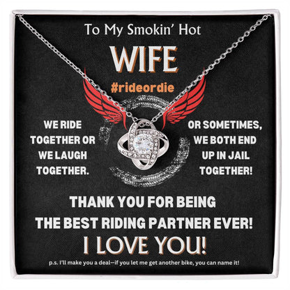 To My Smokin' Hot Wife - Love Knot Gift Set - TJ102