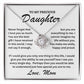 To My Precious Daughter - Love Mom - Love Knot Necklace - TJ072