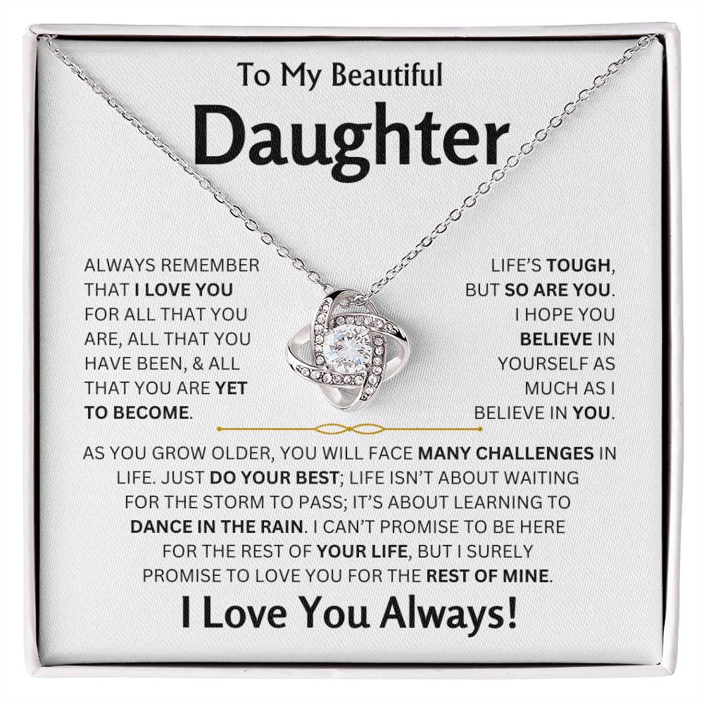 To My Beautiful Daughter - Love Knot Gift Set - TJ163