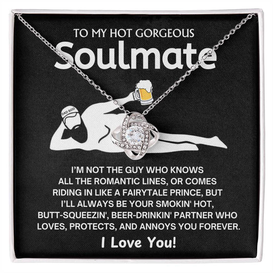 To My Smokin' Hot Soulmate - Love Knot Necklace - TJ085V2N