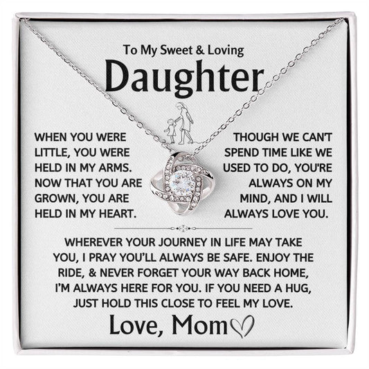 To My Sweet & Loving Daughter - Love Knot Gift Set - TJ118