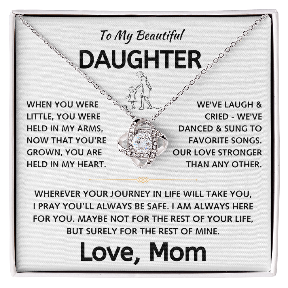 To My Beautiful Daughter - Love Knot Gift Set - TJ130