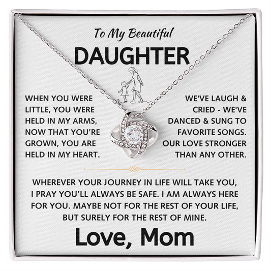 To My Beautiful Daughter - Love Knot Gift Set - TJ130