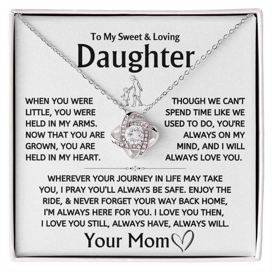 To My Sweet & Loving Daughter - Love Knot Gift Set - TJ117