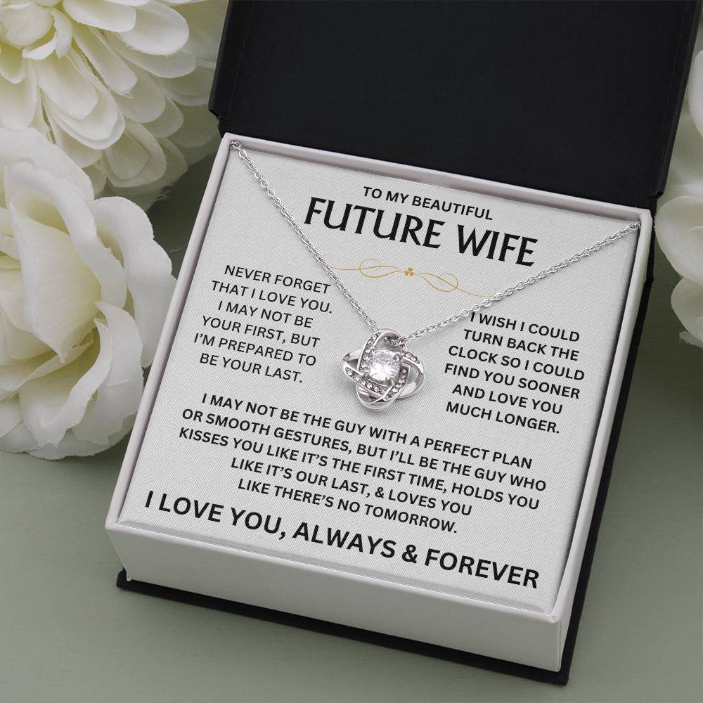 To My Beautiful Future Wife - Love Knot Gift Set - TJ139 - V1 - Personalized
