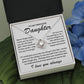To My Precious Daughter - I Love You Always - Love Knot Necklace - TJ070