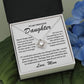 To My Precious Daughter - Love Mom - Love Knot Necklace - TJ072