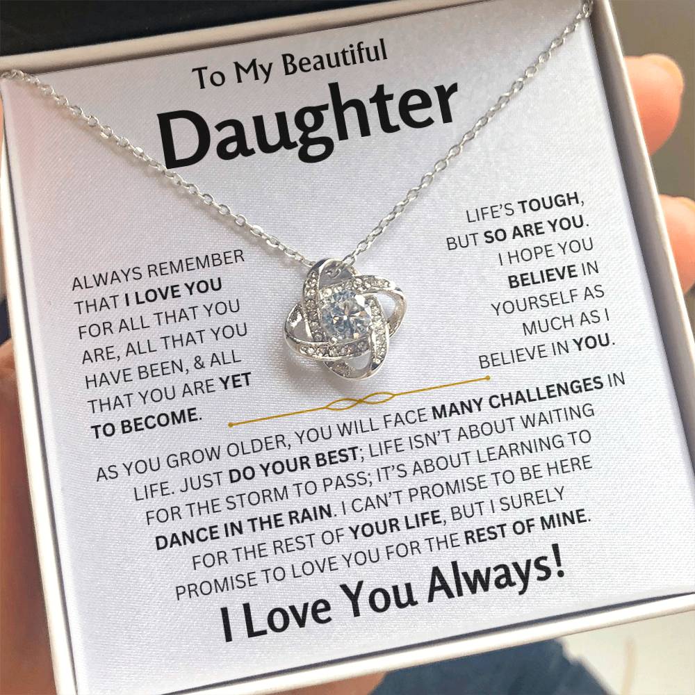 To My Beautiful Daughter - Love Knot Gift Set - TJ163