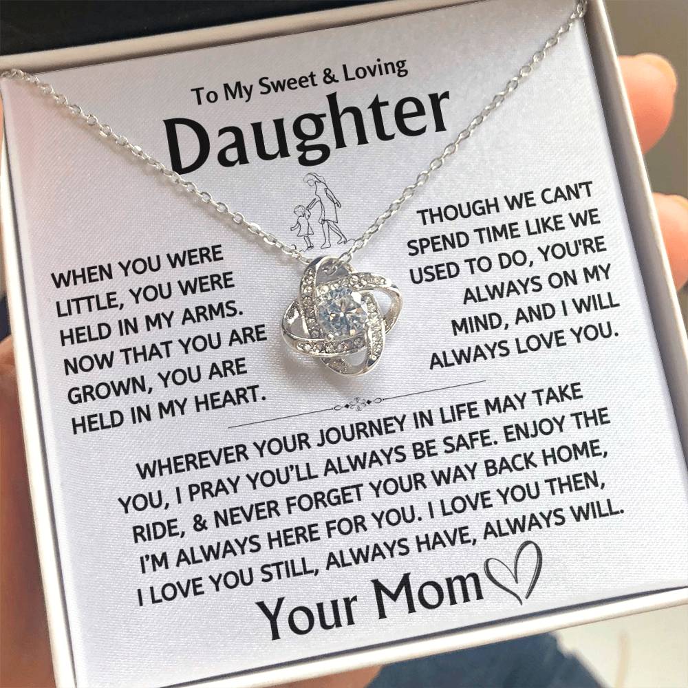 To My Sweet & Loving Daughter - Love Knot Gift Set - TJ117