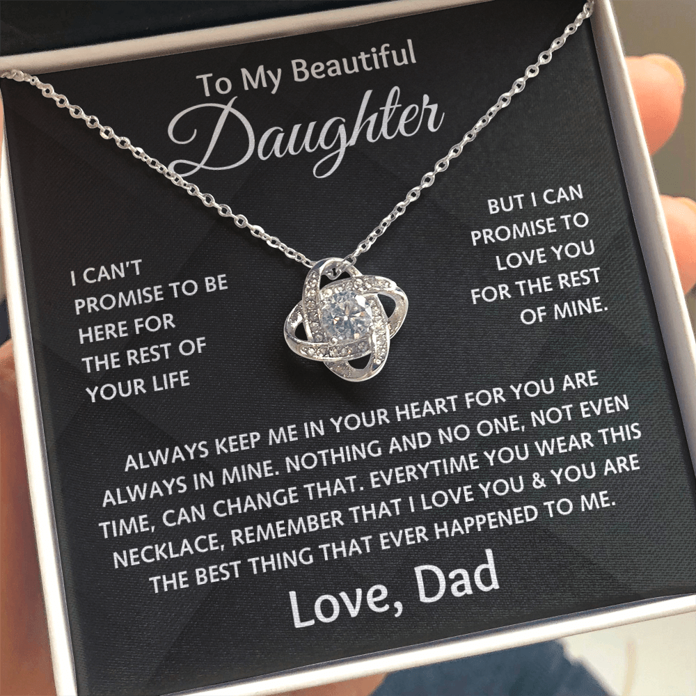 To My Beautiful Daughter - Love Dad - Love Knot Gift Set - TJ152