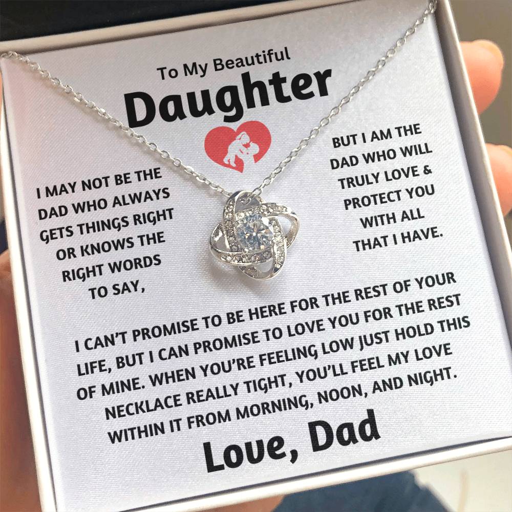 To My Beautiful Daughter - Love Knot Gift Set - TJ132