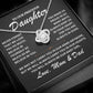 To Our Precious Daughter - Love Mom and Dad -Love Knot Necklace - TJ068V2
