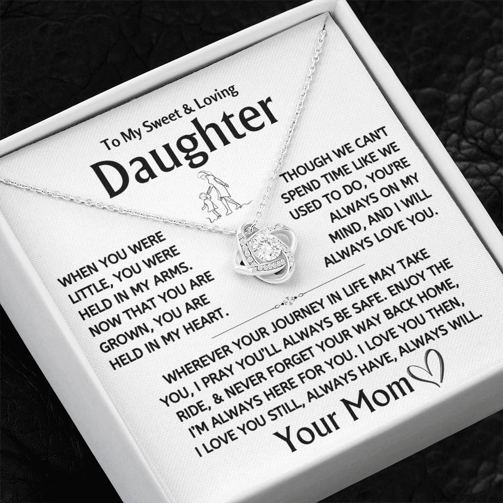 To My Sweet & Loving Daughter - Love Knot Gift Set - TJ117