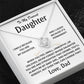 To My Dearest Daughter - Love, Dad - Love Knot Gift Set - TJ097