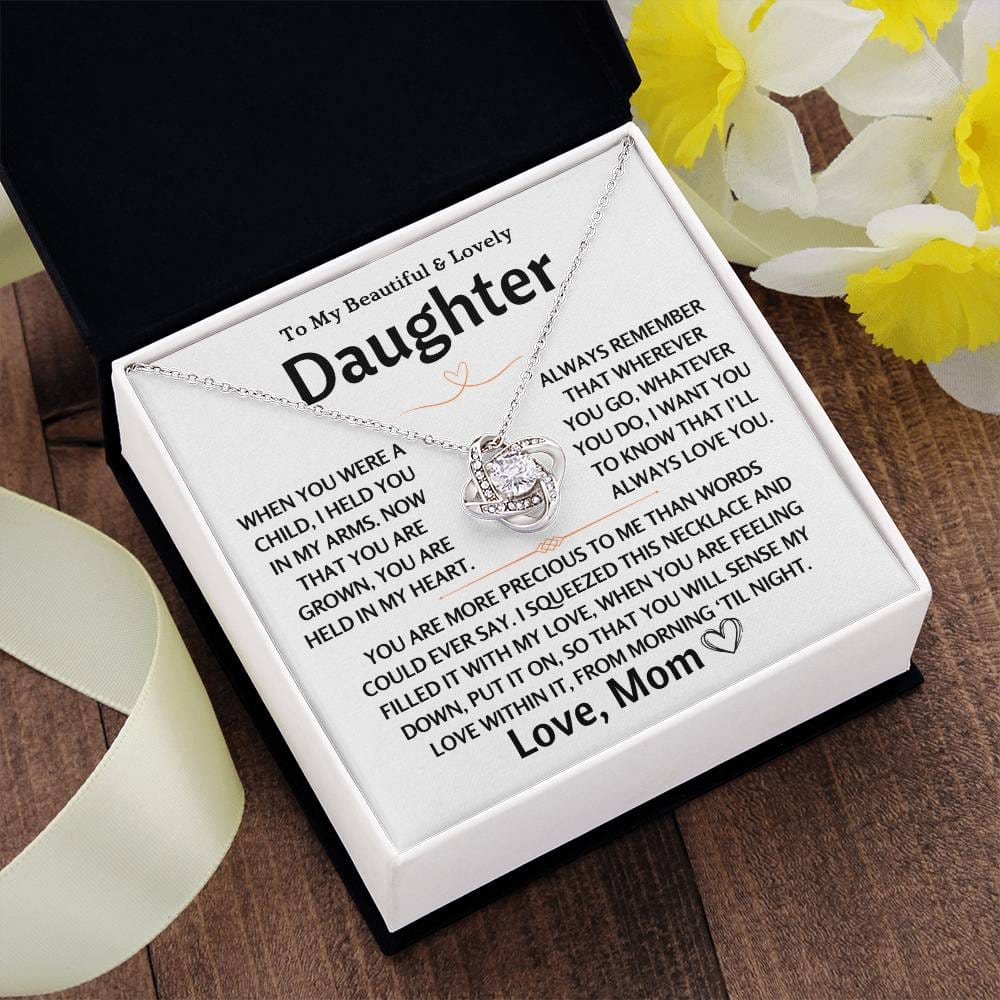To My Beautiful & Lovely Daughter - Love knot Gift Set - TJ106