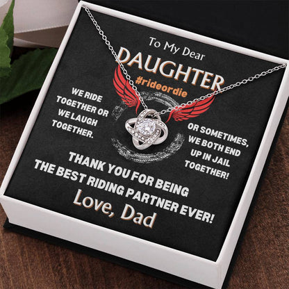 To My Dear Daughter - Love Knot Gift Set - TJ103