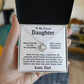 To My Dearest Daughter - Love, Dad - Love Knot Gift Set - TJ097