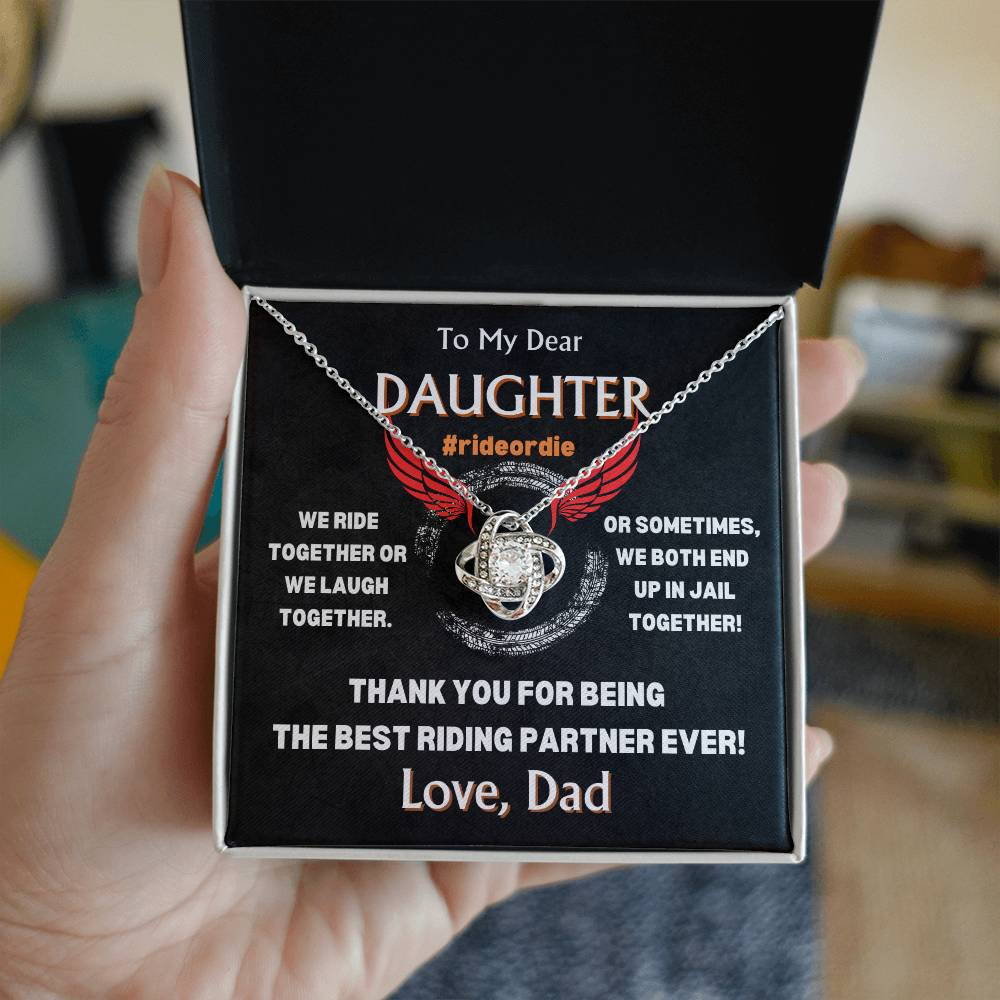 To My Dear Daughter - Love Knot Gift Set - TJ103