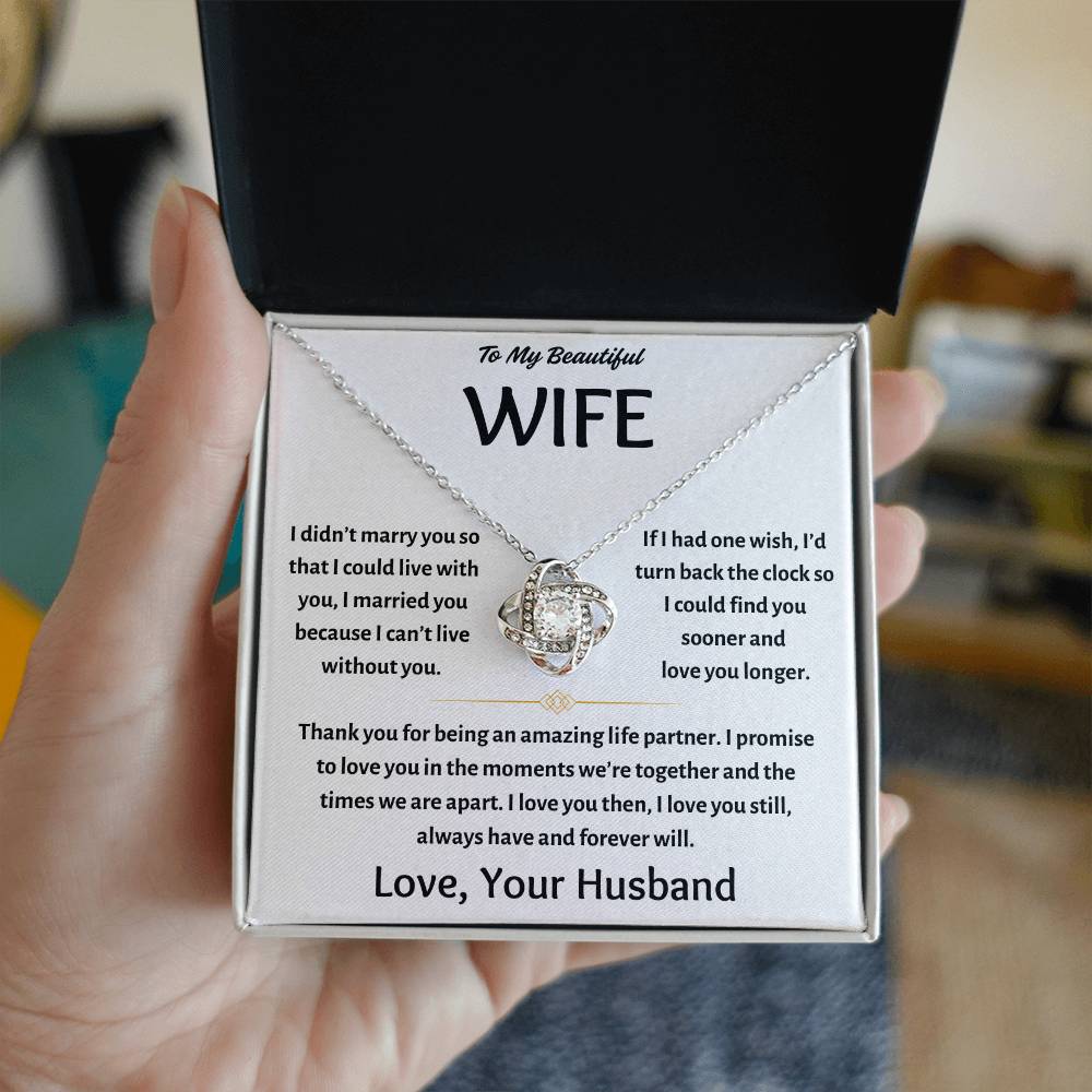 To My Beautiful Wife - Love Knot Gift Set - TJ123