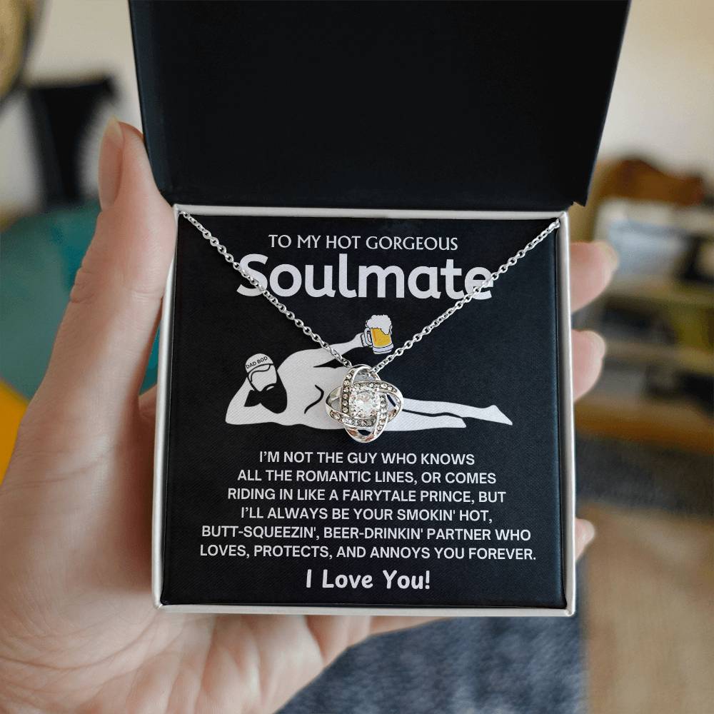 To My Smokin' Hot Soulmate - Love Knot Necklace - TJ085V2N