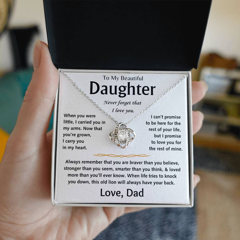 To My Beautiful Daughter - Love Knot Gift Set - TJ156