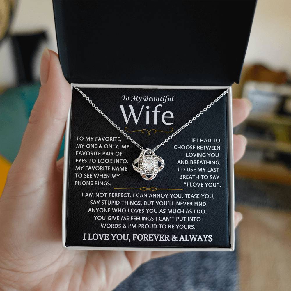 To My Beautiful Wife - Love Knot Gift Set - TJ135