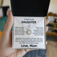 To My Beautiful Daughter - Love Knot Gift Set - TJ130