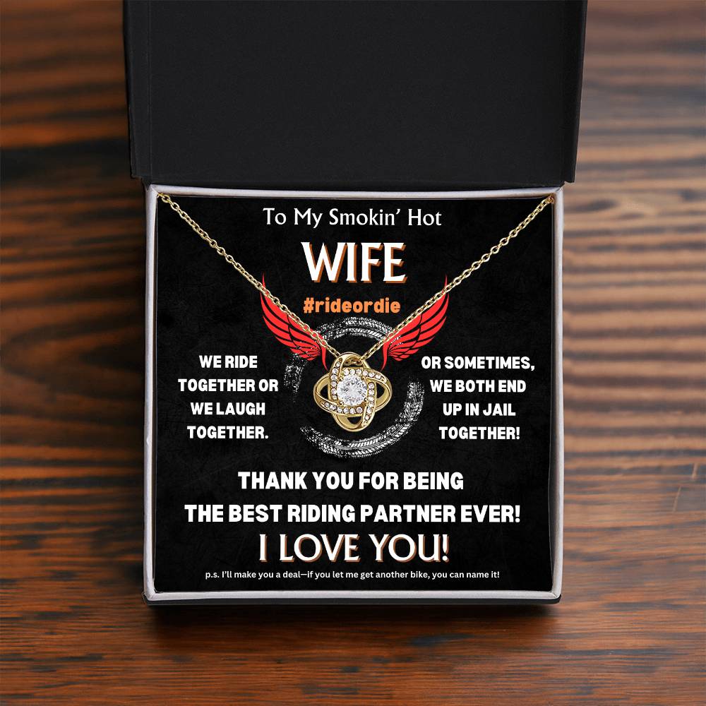 To My Smokin' Hot Wife - Love Knot Gift Set - TJ102