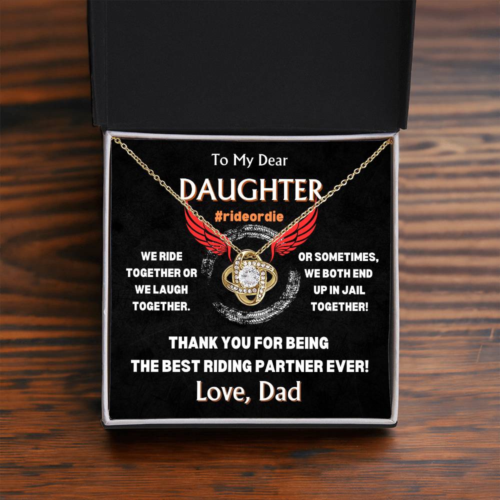 To My Dear Daughter - Love Knot Gift Set - TJ103