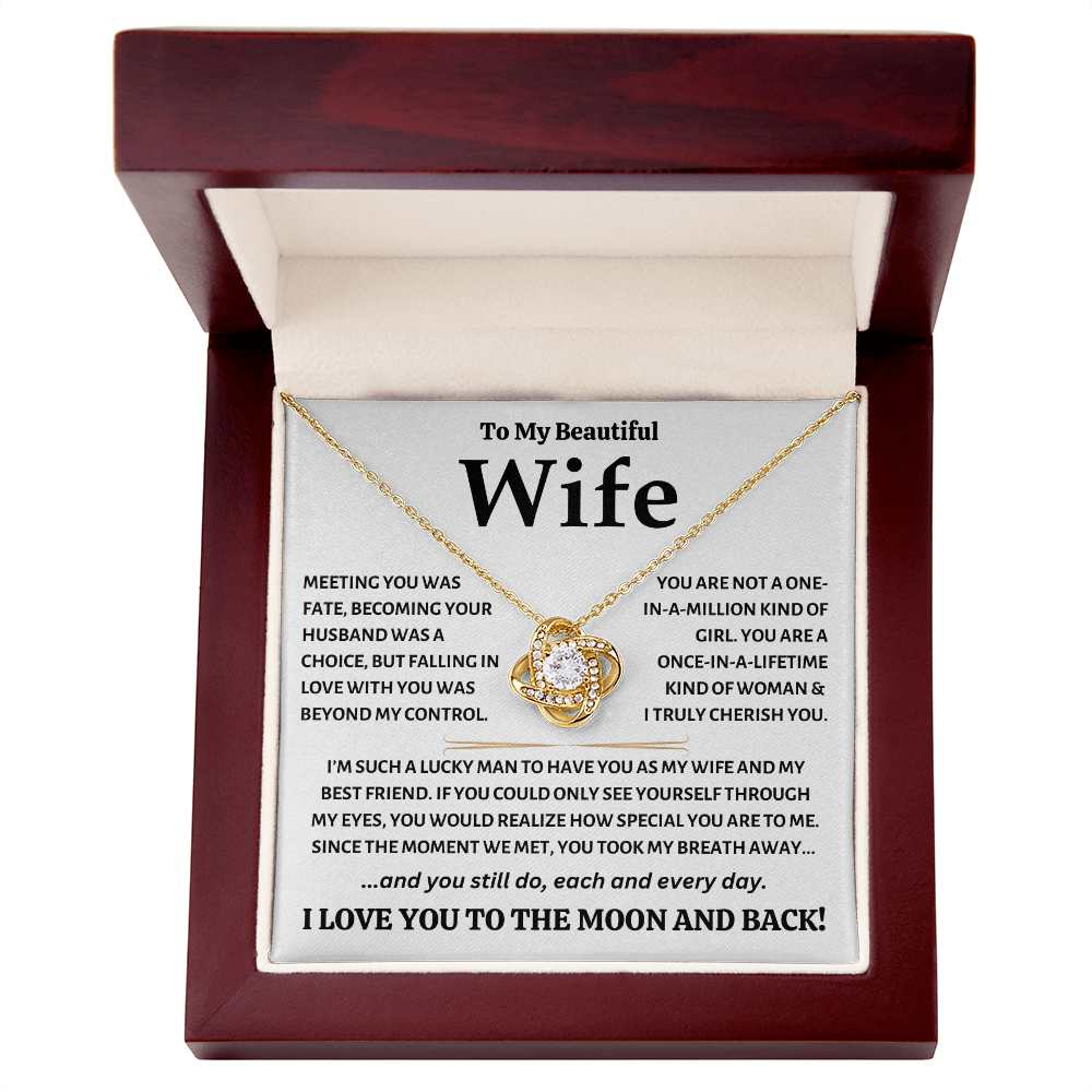 To My Beautiful Wife - Love Knot Gift Set - TJ124