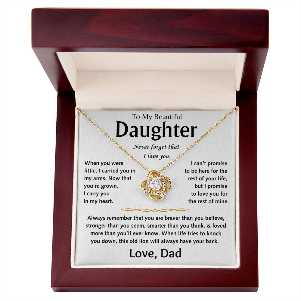 To My Beautiful Daughter - Love Knot Gift Set - TJ156