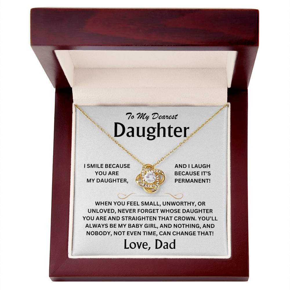 To My Dearest Daughter - Love, Dad - Love Knot Gift Set - TJ097