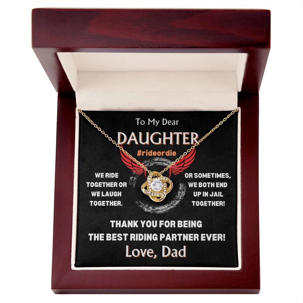 To My Dear Daughter - Love Knot Gift Set - TJ103