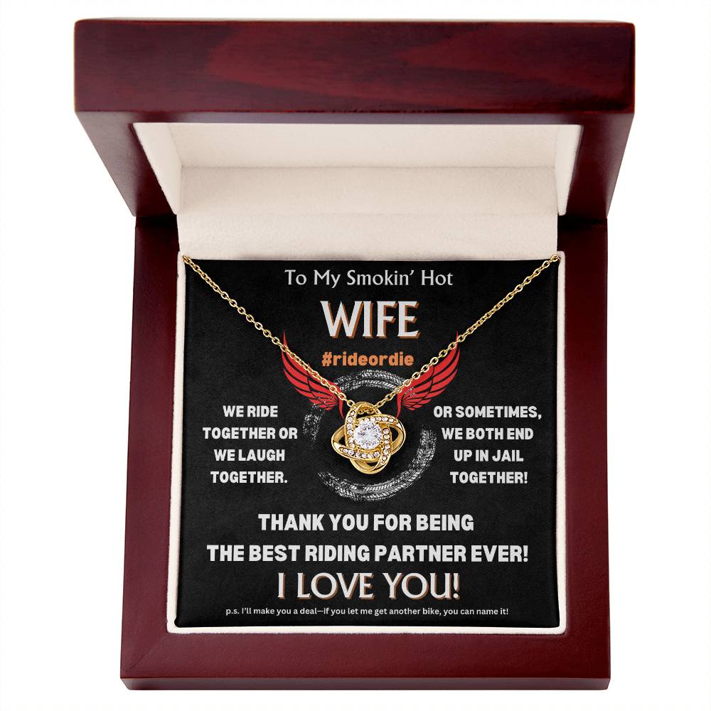 To My Smokin' Hot Wife - Love Knot Gift Set - TJ102