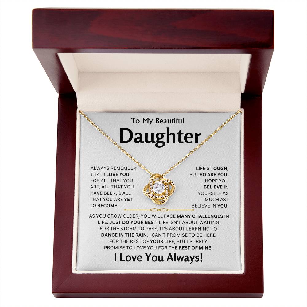 To My Beautiful Daughter - Love Knot Gift Set - TJ163