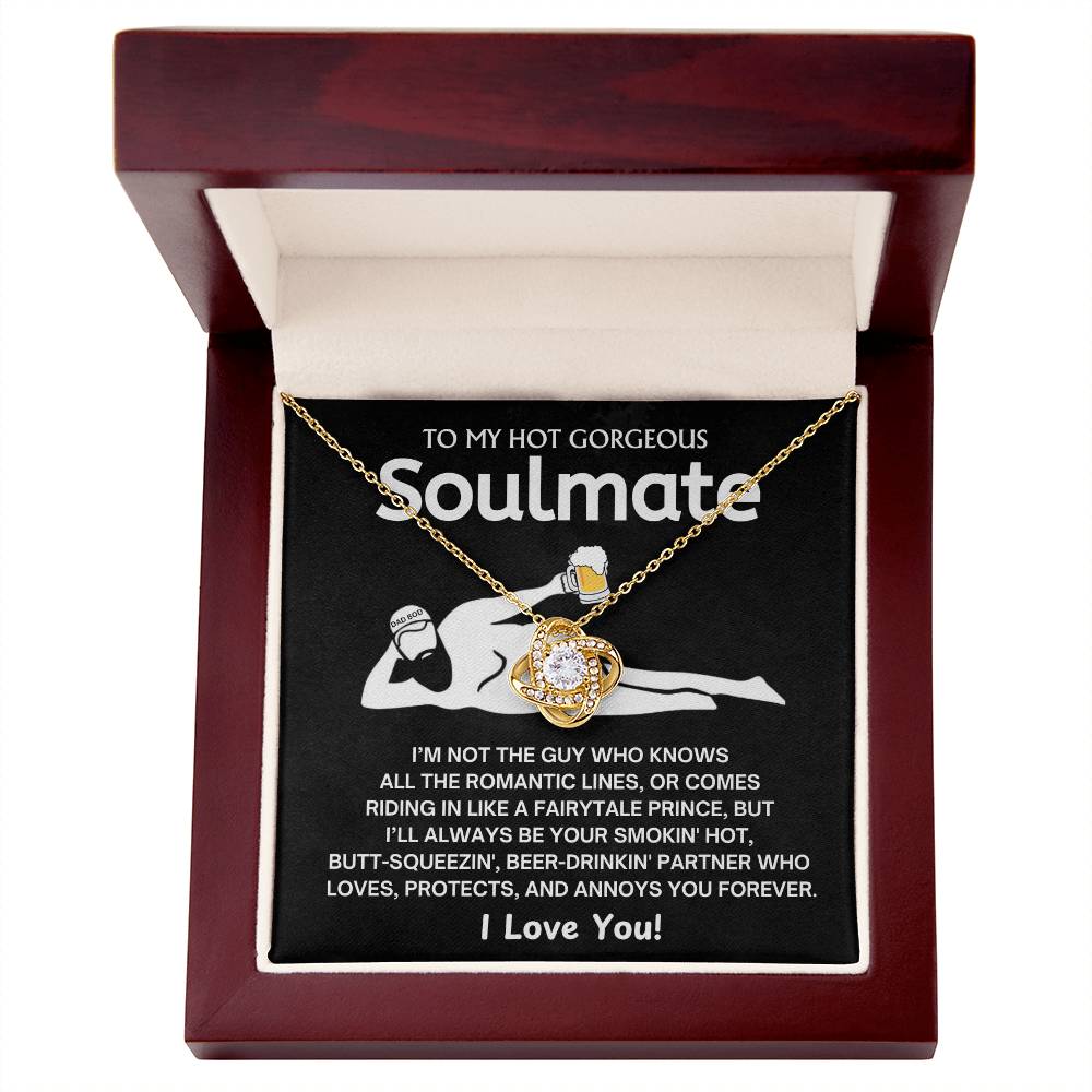 To My Smokin' Hot Soulmate - Love Knot Necklace - TJ085V2N