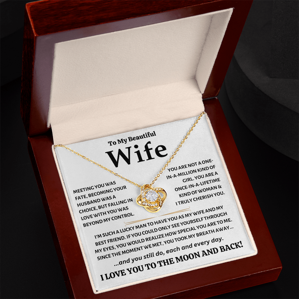 To My Beautiful Wife - Love Knot Gift Set - TJ124