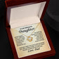 To Our Precious Daughter - Love  Dad - Love Knot Necklace - TJ069