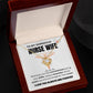 To My Gorgeous Nurse Wife - Love Knot Necklace - TJ051