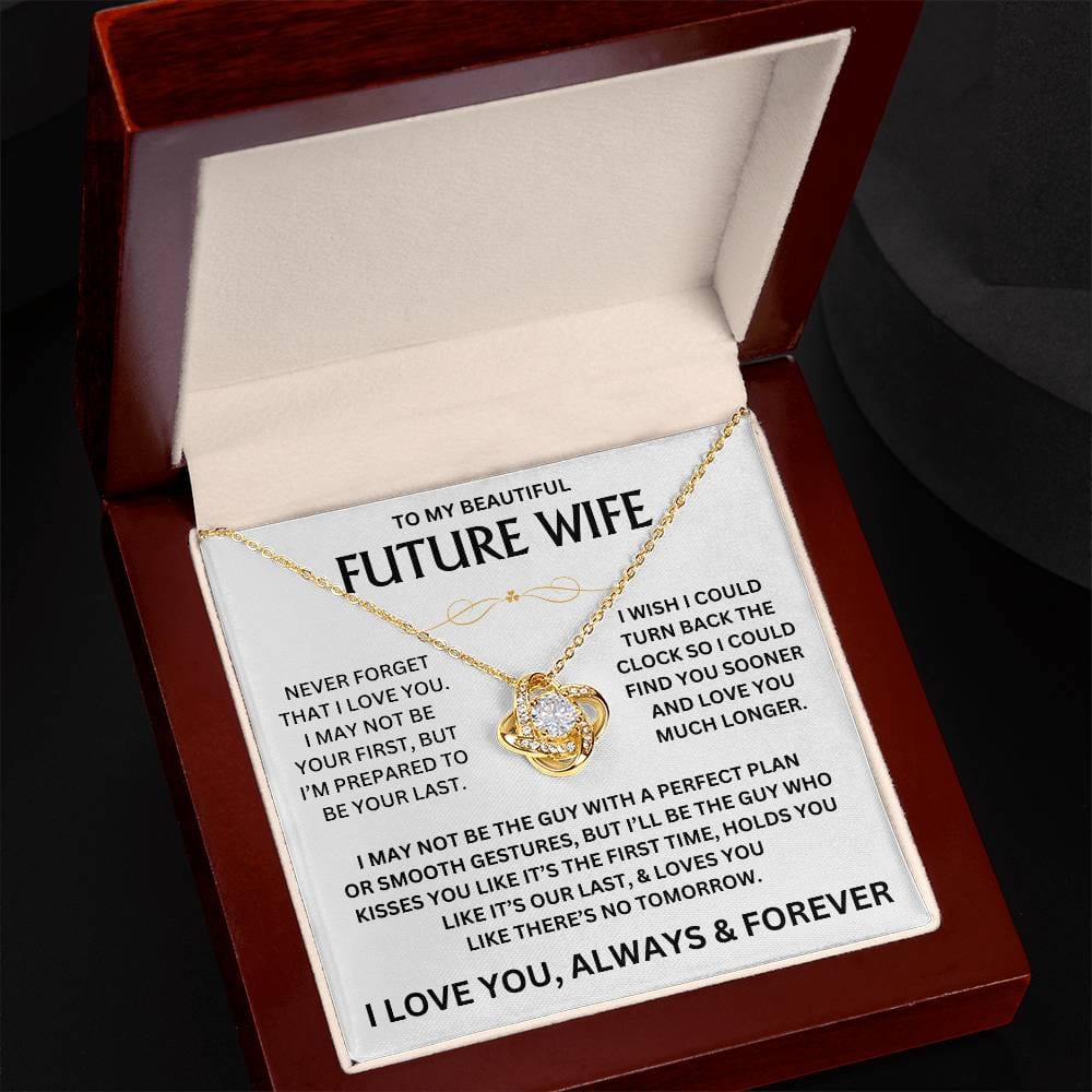 To My Beautiful Future Wife - Love Knot Gift Set - TJ139 - V1 - Personalized