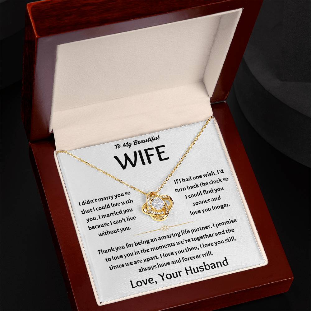 To My Beautiful Wife - Love Knot Gift Set - TJ123