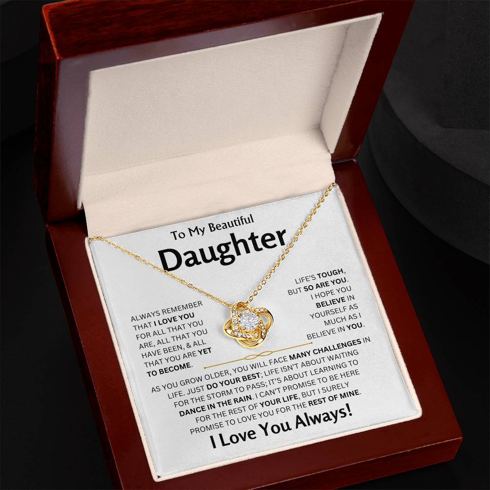 To My Beautiful Daughter - Love Knot Gift Set - TJ163