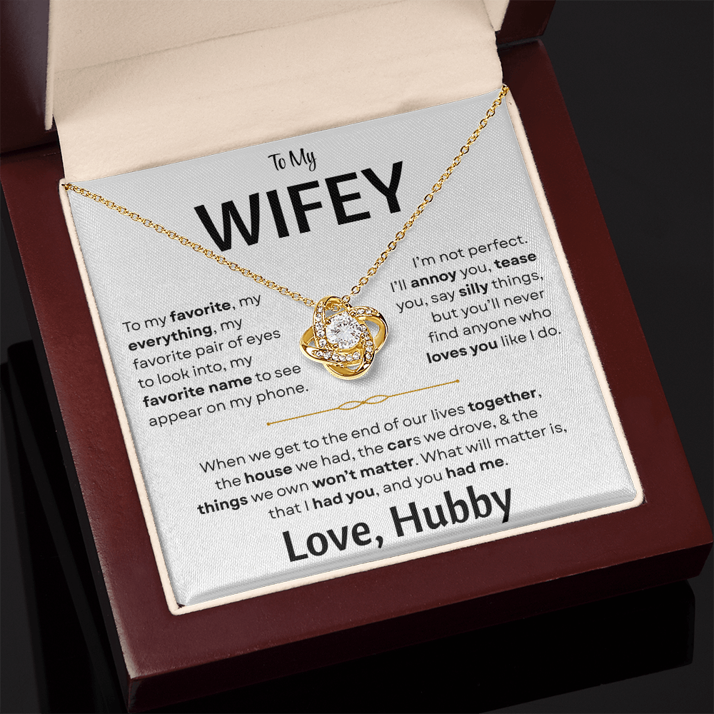 To My Wifey - Love Knot Gift Set - TJ181