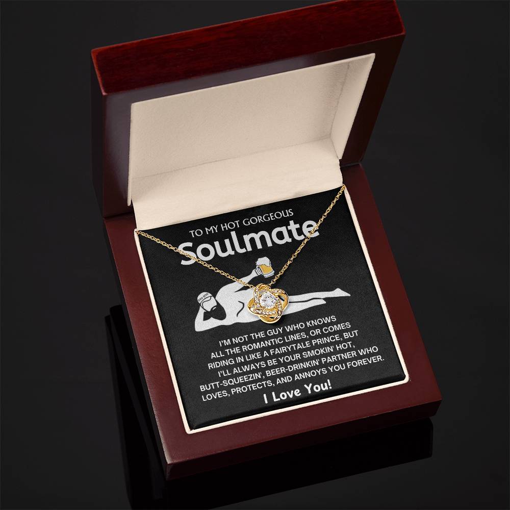 To My Smokin' Hot Soulmate - Love Knot Necklace - TJ085V2N