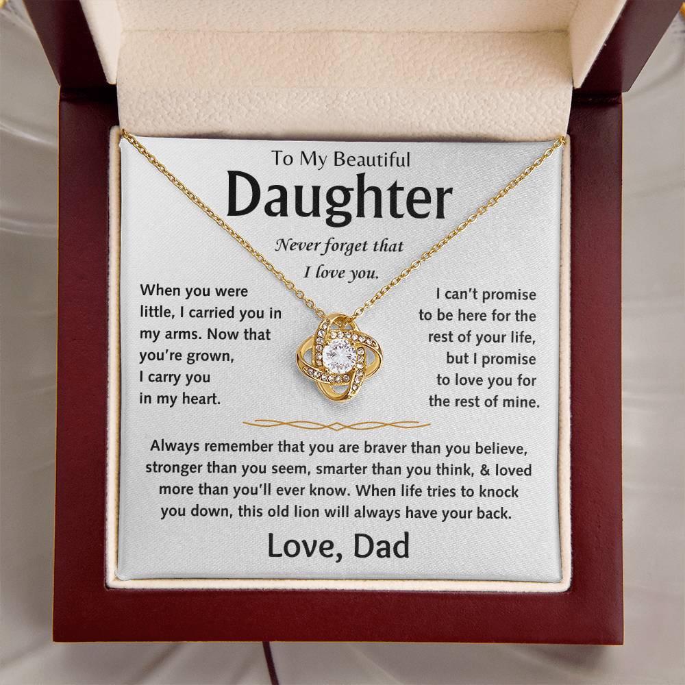 To My Beautiful Daughter - Love Knot Gift Set - TJ156