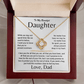 To My Beautiful Daughter - Love Knot Gift Set - TJ157